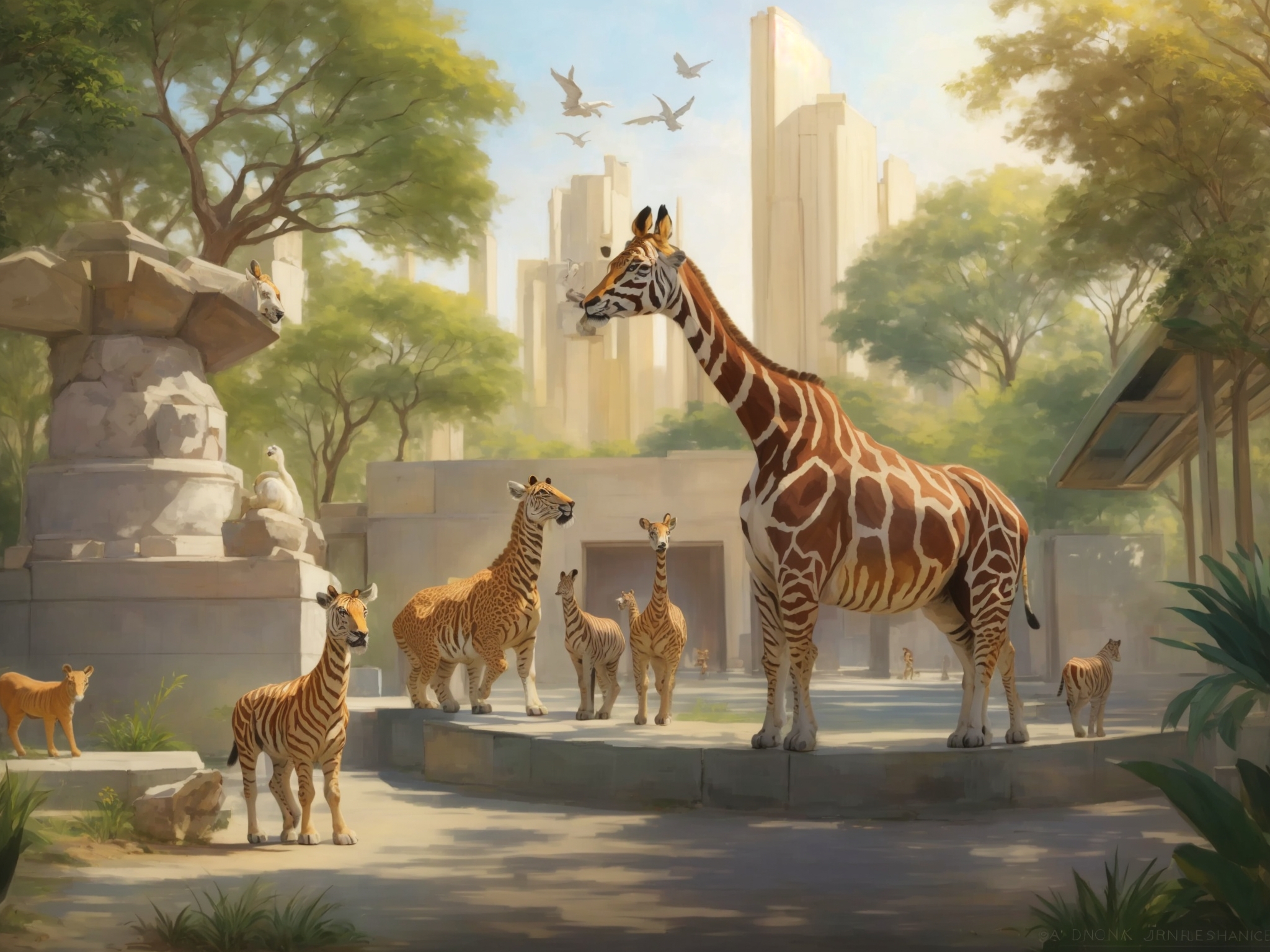 1.Art of Zoo:The Mesmerising World through creativity.