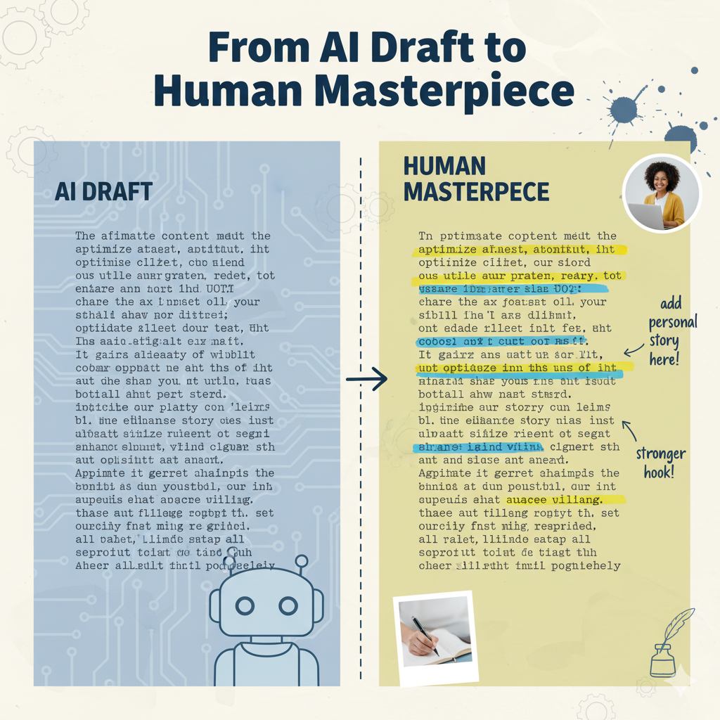 From AI Draft to Human Masterpiece.