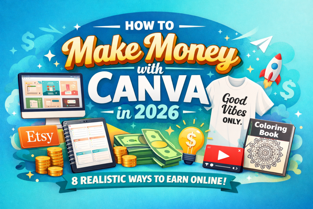 How to Make Money with Canva in 2026: 8 Realistic Ways for Beginners (Complete Guide)