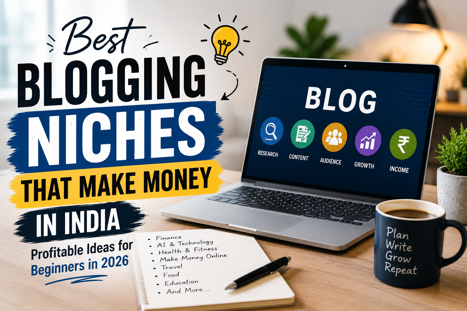 Best Blogging Niches That Make Money in India (2026 Beginner’s Guide)me%