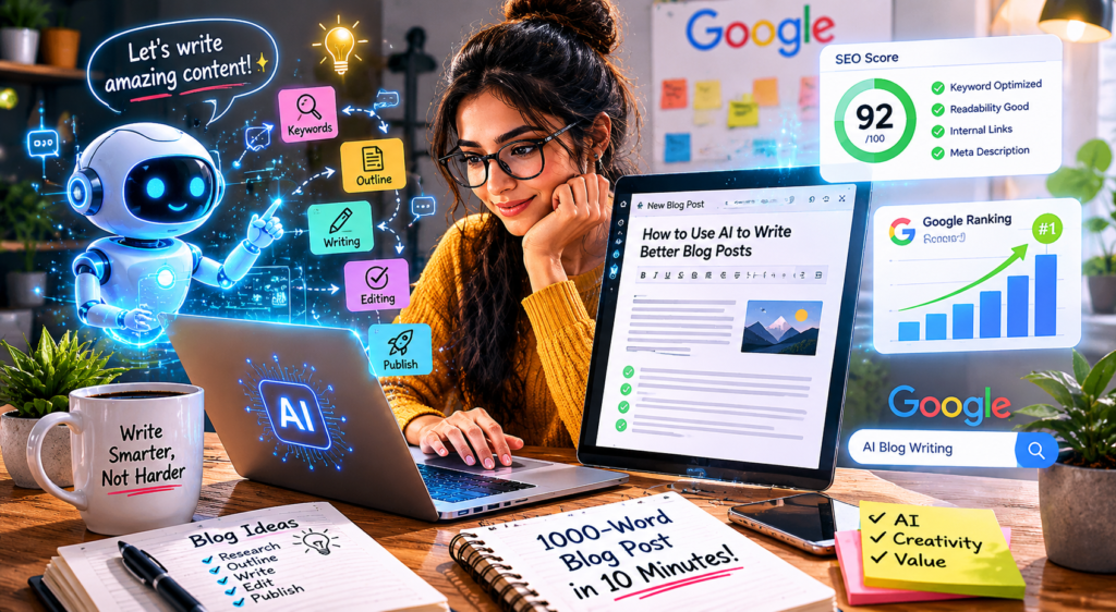 How to Use AI to Write 1,000-Word Blog Posts in 10 Minutes (That Google Actually Likes)