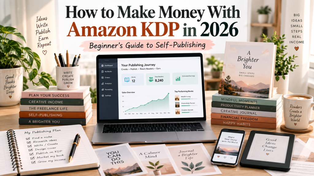ChatGPT Image Sep 12, 2026, 02_22_30 PM How to Make Money With Amazon KDP in 2026: Beginner's Guide