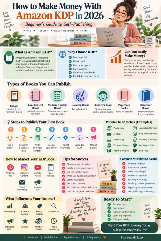 ChatGPT Image Sep 12, 2026, 02_29_30 PM How to Make Money With Amazon KDP in 2026: Beginner's Guide